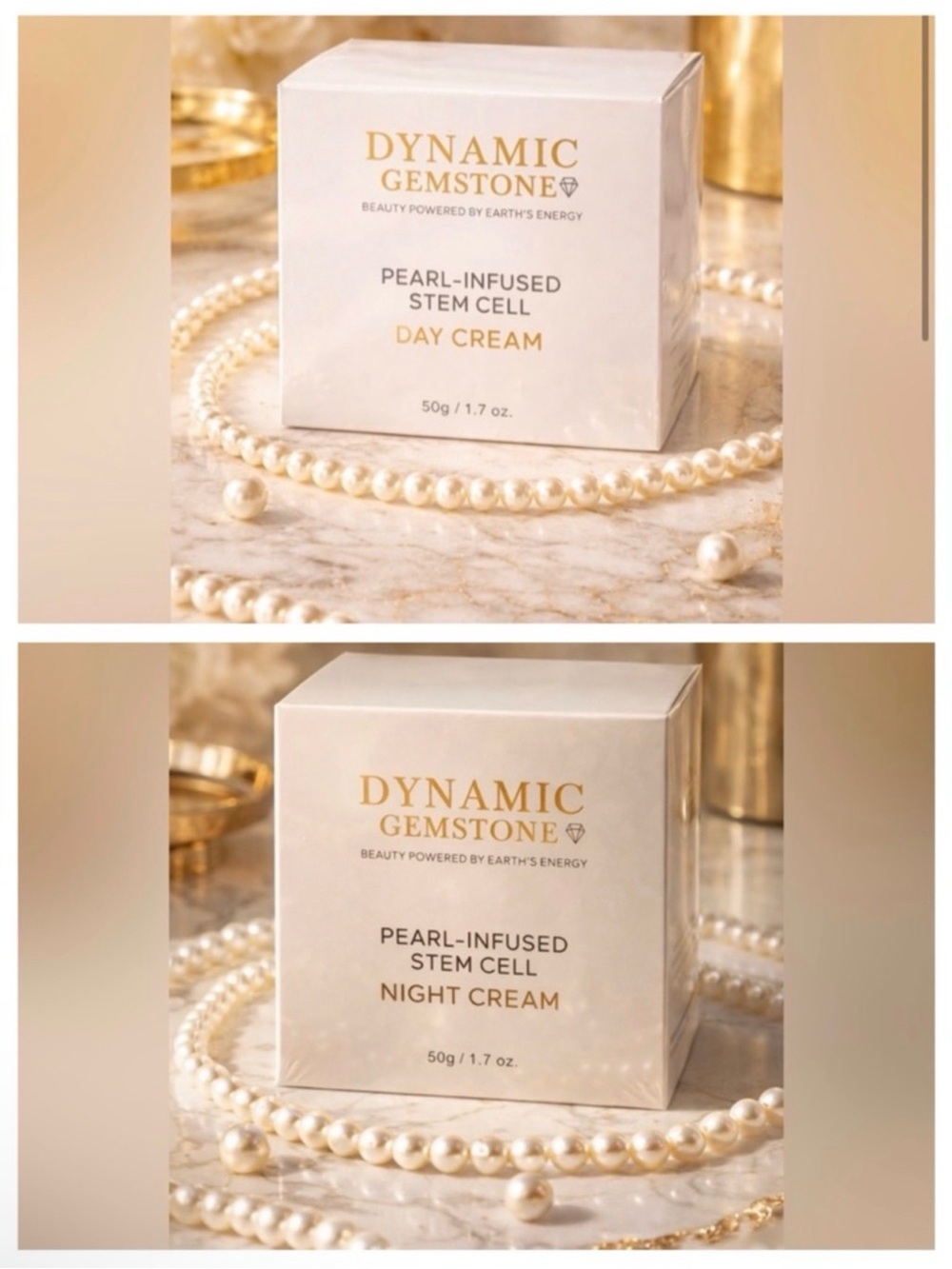 Dynamic Gemstone Pearl-Infused Day & Night Cream BUNDLE🔥🔥~ Retail $1100